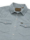 Howler Bros Banning Corduroy Snapshirt in Iron Blue