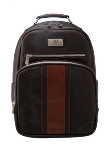  Martin Dingman Rudyard Saddle Leather Globe Trotter Backpack in Chocolate