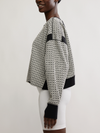 Free People My Time Layer Textured Black White Combo