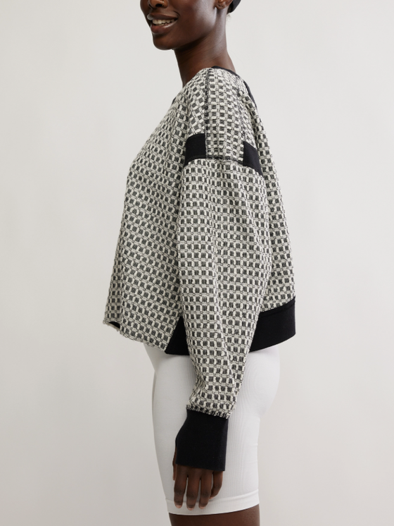 Free People My Time Layer Textured Black White Combo