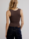 Free People Clean Lines Muscle Cami in Brown