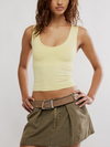 Free People's Clean Lines Muscle Cami in Sicillian Yellow