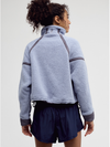 Free People Movement Mountain High 1/2 Zip in Steel Combo
