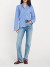 Good American Soft Tech Good True Straight Jean in Indigo1214