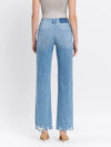 Vervet Literary - High Rise Distressed Slim Wide Leg Jeans