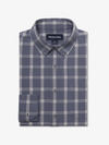 Mizzen + Main's City Flannel in Dark Slate Oliver Plaid