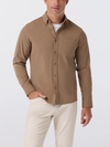 Mizzen + Main's City Flannel in Mocha Heather