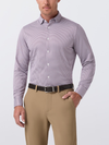 Mizzen + Main's Halyard Dress Shirt in Merlot Peter Gingham