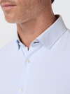 Mizzen + Main's Leeward Dress Shirt in Cloud Blue Finn Check