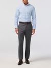 Mizzen + Main's Leeward Dress Shirt In Cloud Blue Wyatt Plaid
