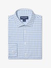 Mizzen + Main's Leeward Dress Shirt In Cloud Blue Wyatt Plaid