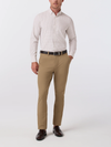 Mizzen + Main's Leeward Dress Shirt in Espresso Filbert Plaid 