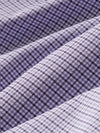 Close-up of purple and white checkered fabric