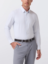Mizzen + Main's Leeward Formal Dress Shirt in Sky Michael Plaid