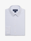 Mizzen + Main's Leeward Formal Dress Shirt in Sky Michael Plaid