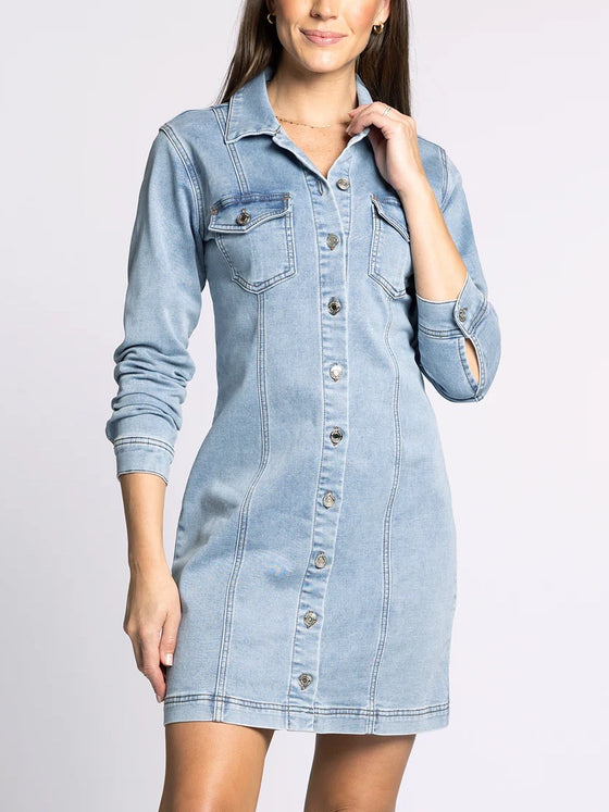 Thread & Supply Ora Dress in Bright Denim