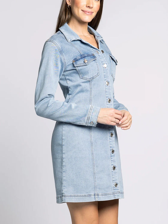 Thread & Supply Ora Dress in Bright Denim