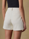 Faherty Stretch Terry Patch Pocket Short in Egret