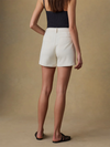 Faherty Stretch Terry Patch Pocket Short in Egret