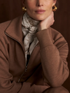 Varley Tyde Zip Through Sweat in Golden Bronze Marl