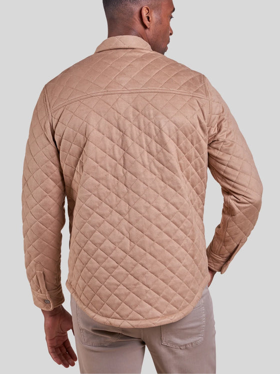 Rye 51 The Pike - Quilted Button Jacket in Camel