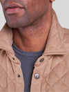 Rye 51 The Pike - Quilted Button Jacket in Camel