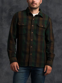  Ace Rivington Winter Flannel-Utility Shirt in Deepwood Forest