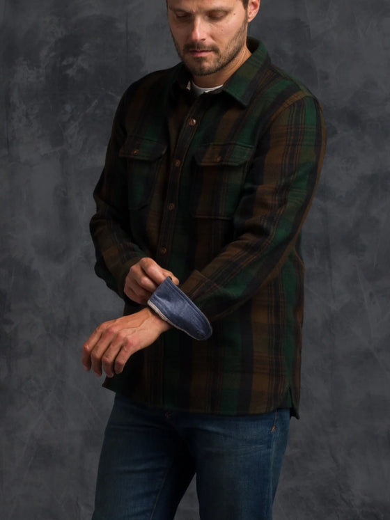 Ace Rivington Winter Flannel-Utility Shirt in Deepwood Forest