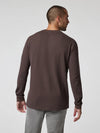 Vuori Waffle Henley in Java brown