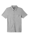 Vuori Short-Sleeve Ace Button Down in Light Grey
