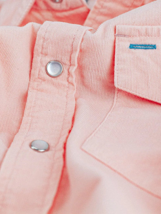 Criquet's Short Sleeve Corduroy Pearl Snap