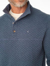 Criquet Quilted Pullover in Heather Navy sweatshirt