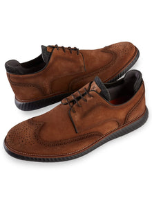  Martin Dingman Suede Countryaire Wingtip in French Roast