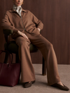 Varley The Extra Wide Leg Pant 29.5 in Golden Bronze Marl