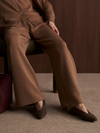 Varley The Extra Wide Leg Pant 29.5 in Golden Bronze Marl