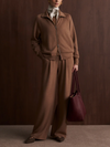 Varley The Extra Wide Leg Pant 29.5 in Golden Bronze Marl