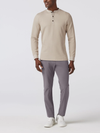Mizzen + Main's Henderson Henley in Oyster Solid
