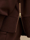 Barker High-Neck Sweat in Coffee Bean