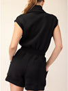 Rae Mode 
Modal Scuba Luxe Sleeveless Romper in Black
