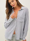 Linen Blend Stripe Shirt