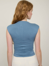 The Workshop Studio's Reversible Funnel Neck Scrunch Knit Top