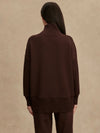 Barker High-Neck Sweat in Coffee Bean