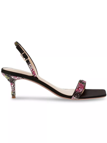  Betsey Johnson Rebel Shoe in Black/Pink Floral