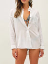 Be Cool Lightweight Oversized Classic Shirt in White