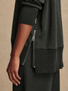 Barker High-Neck Sweat in Olive Marl
