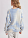 STRIPED FISH COASTAL GRAPHIC SWEATER
