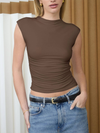 The Workshop Studio's Reversible Funnel Neck Scrunch Knit Top