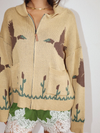 Bailey Rose's Desert Bird Knit Zip Cardigan