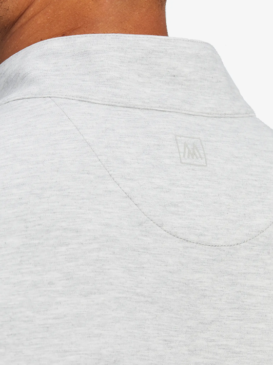 Mizzen+Main ProFlex Quarter Zip in White Heather