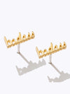 Larissa Loden Badass Script Studs - Pair